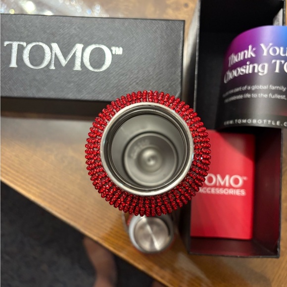 Ruby Red Rhinestone Water Bottle - Picture 2 of 7